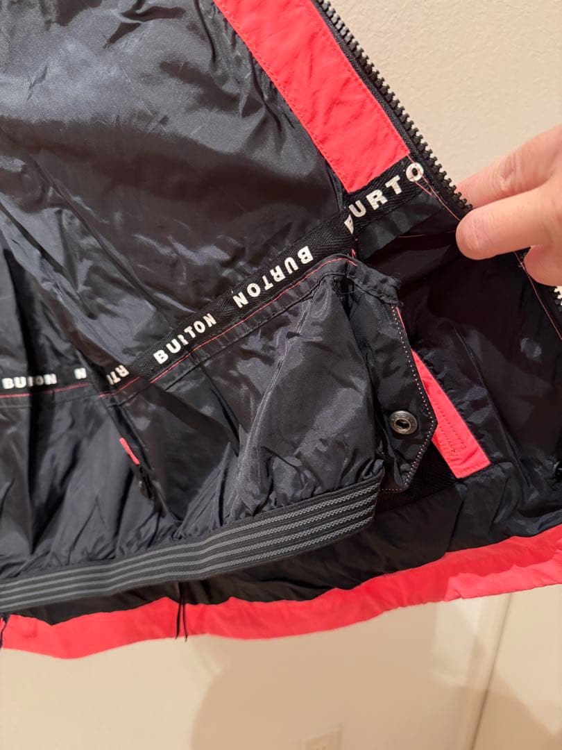 BURTON フード付きスノーボードウェア Lサイズ ピンク
