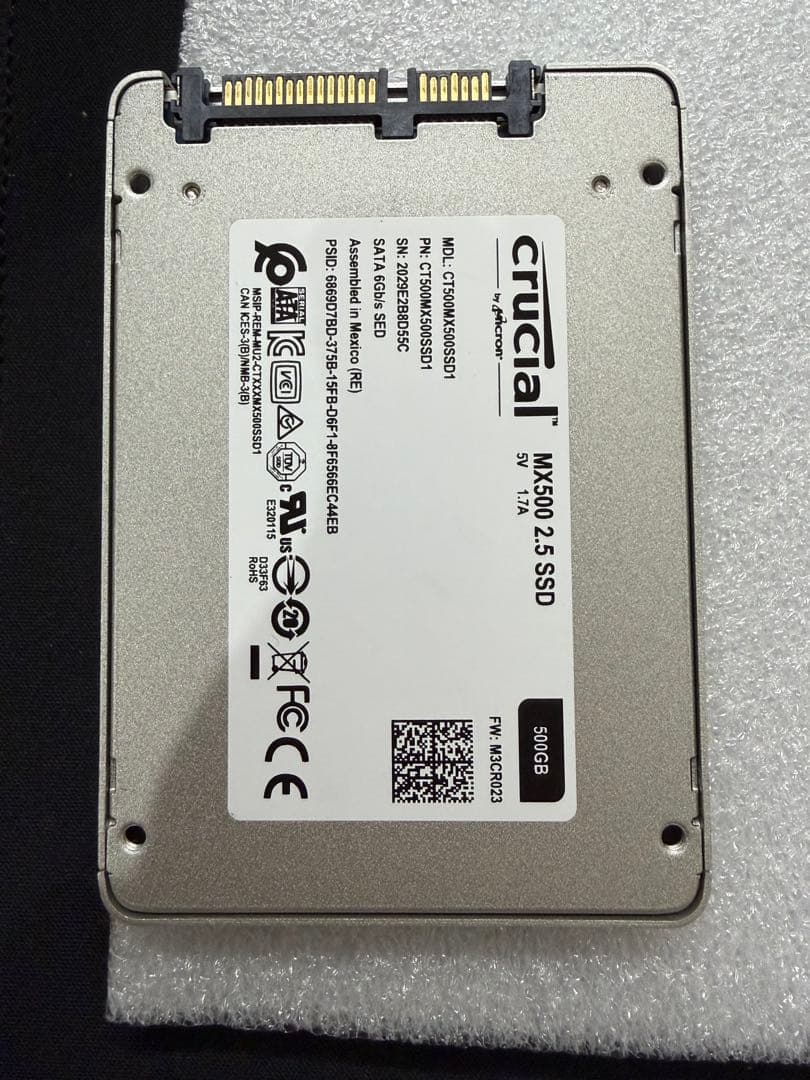 ジ*ン様 Crucial MX500 500GB 2.5インチSSD