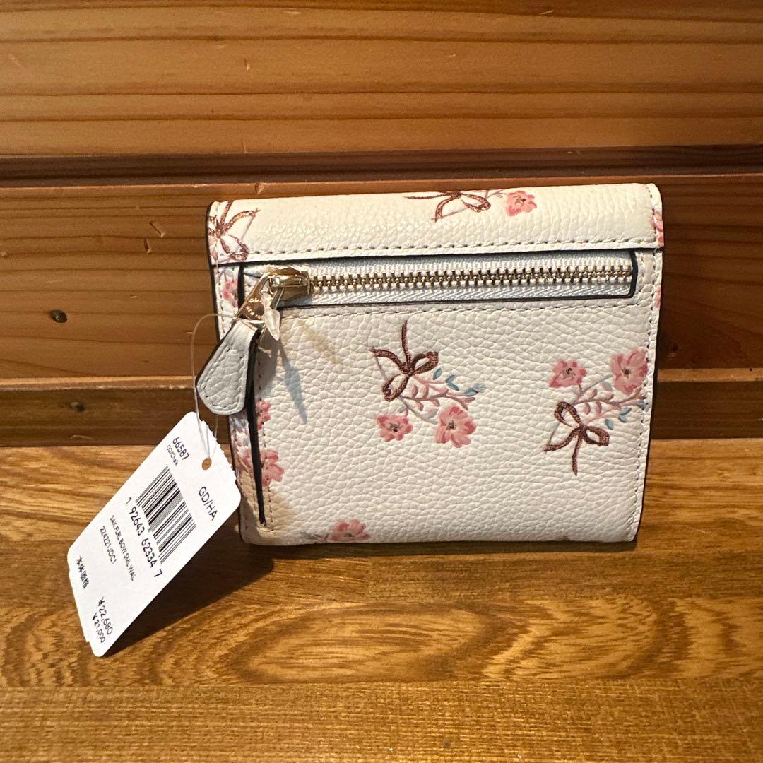 コーチ COACH 財布スモールウォレットウィズサクラ/花柄/ 日本限定