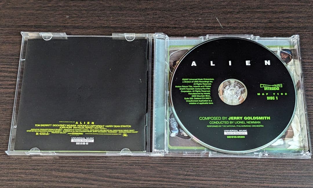 ALIEN サウンドトラック 完全版 CD2枚組 (COMPLETE 2CD)