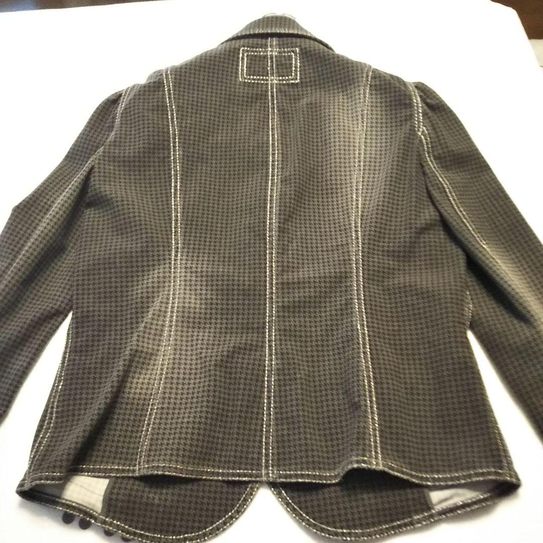 伊太利屋 GK 千鳥柄 ダメージ加工 個性光るジャケットゆったりサイズ