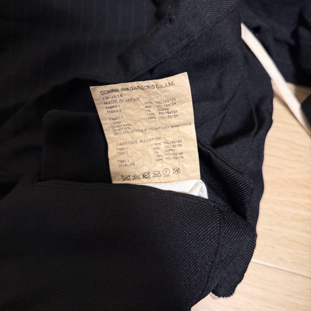 BLACK COMME des GARCONS ポリ縮フードジャケットM