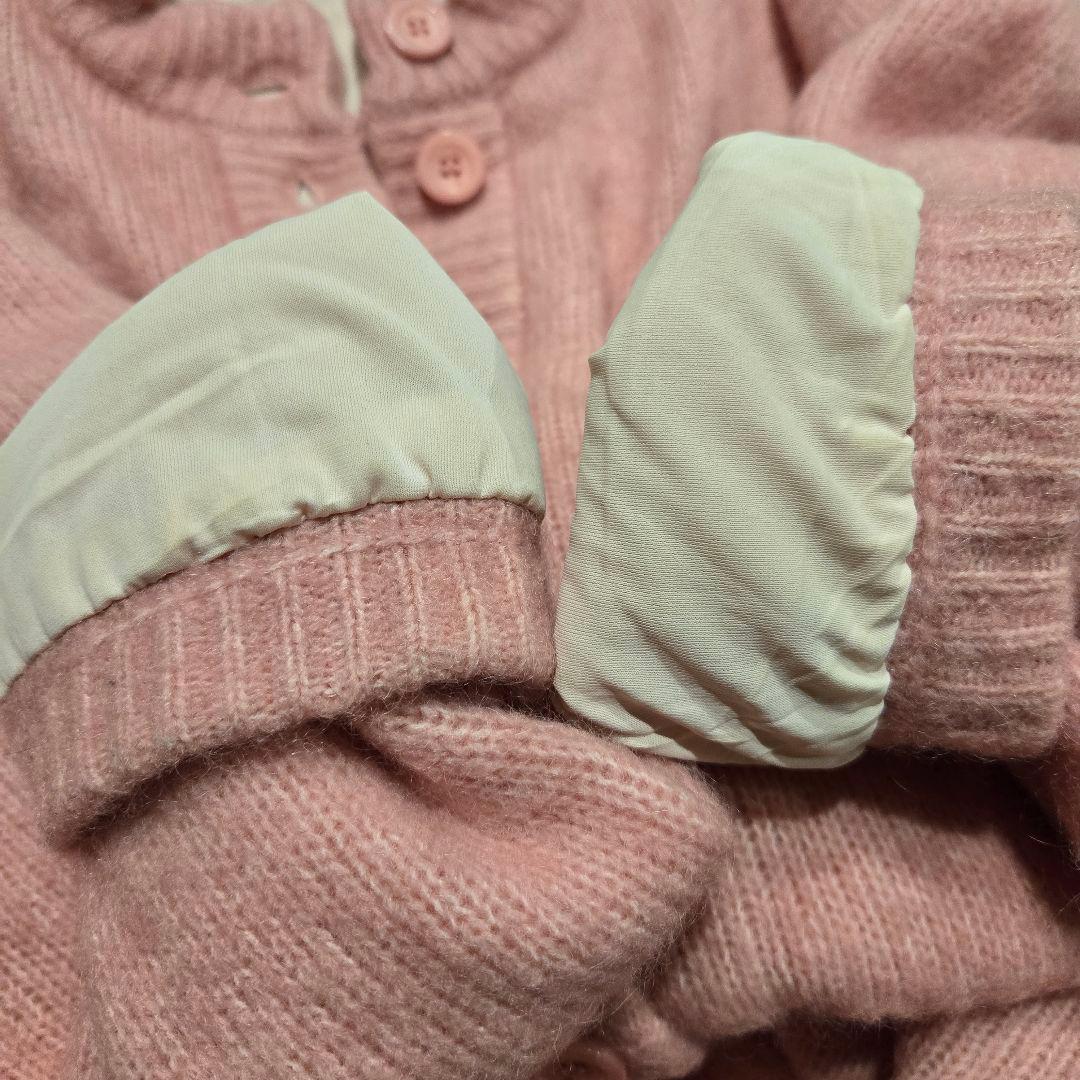 AMERI POCKET DETAIL KNIT CARDIGAN モヘヤ