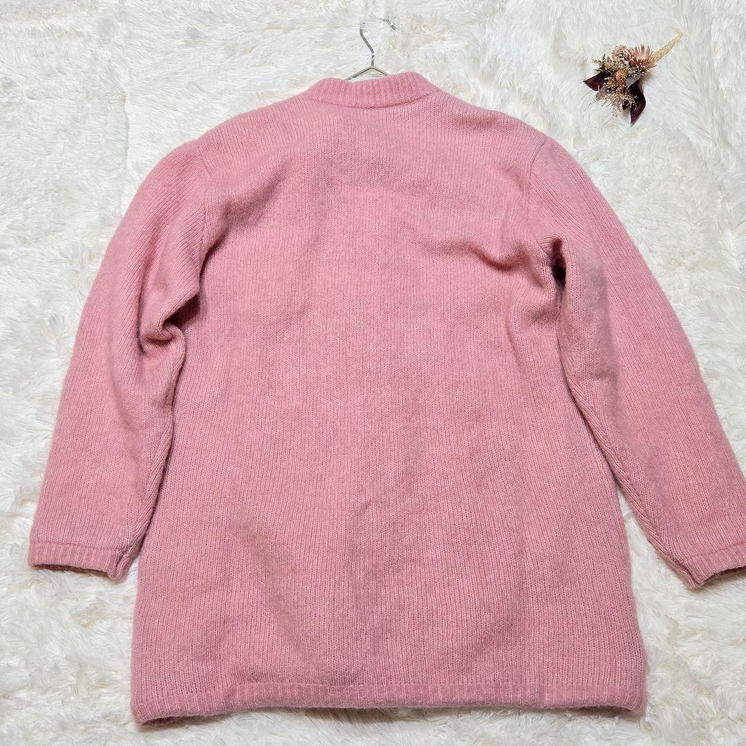 AMERI POCKET DETAIL KNIT CARDIGAN モヘヤ