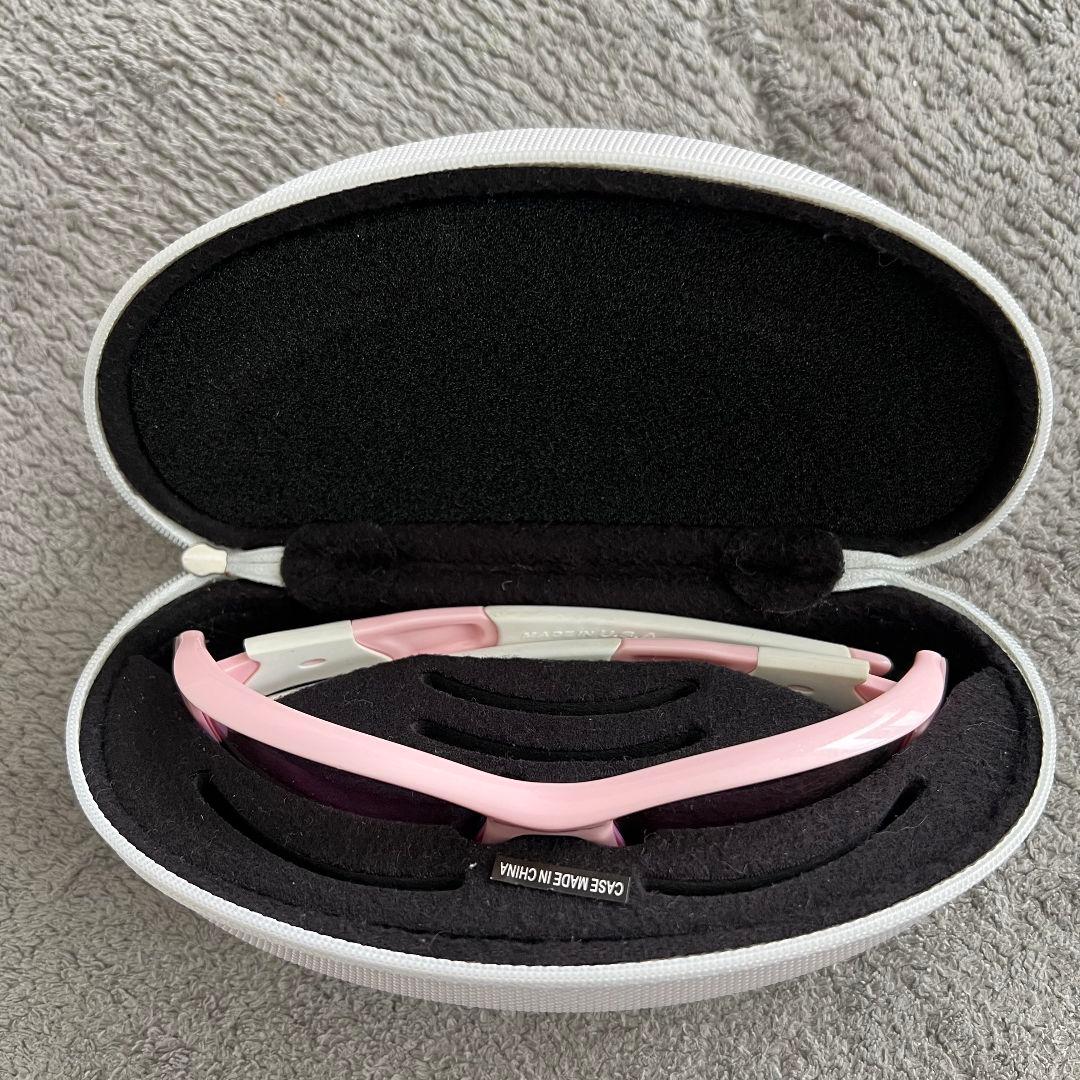 オークリー　フラックジャケット　サングラス　ピンク　ケース付 OAKLEY