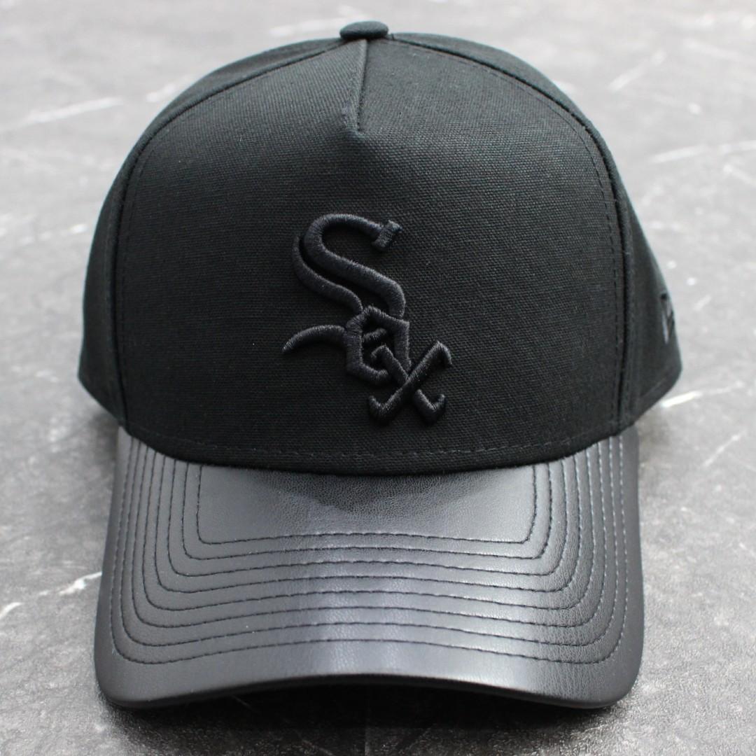 NEW ERA 9FORTY WHITE SOX CAP レザーバイザーキャップ