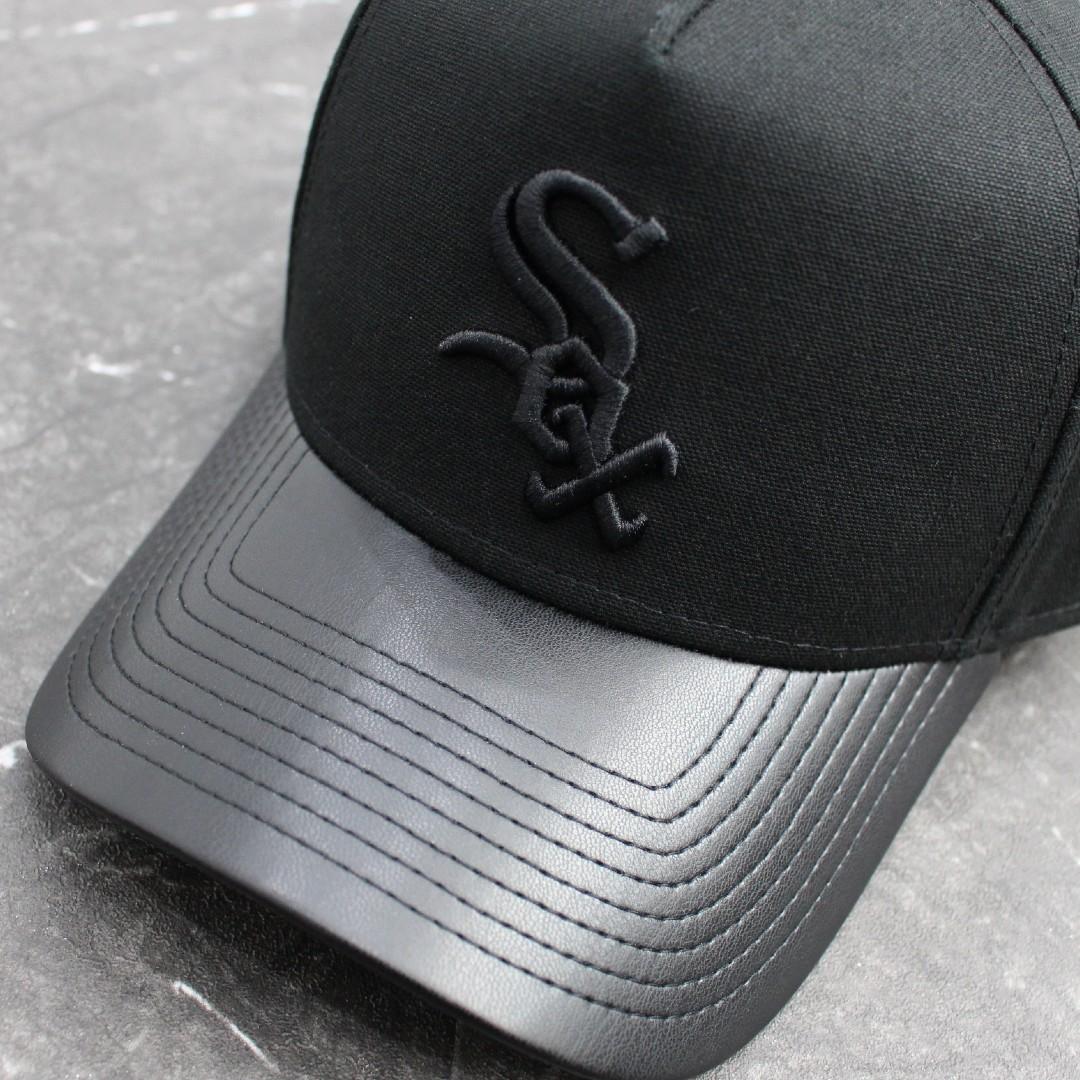 NEW ERA 9FORTY WHITE SOX CAP レザーバイザーキャップ