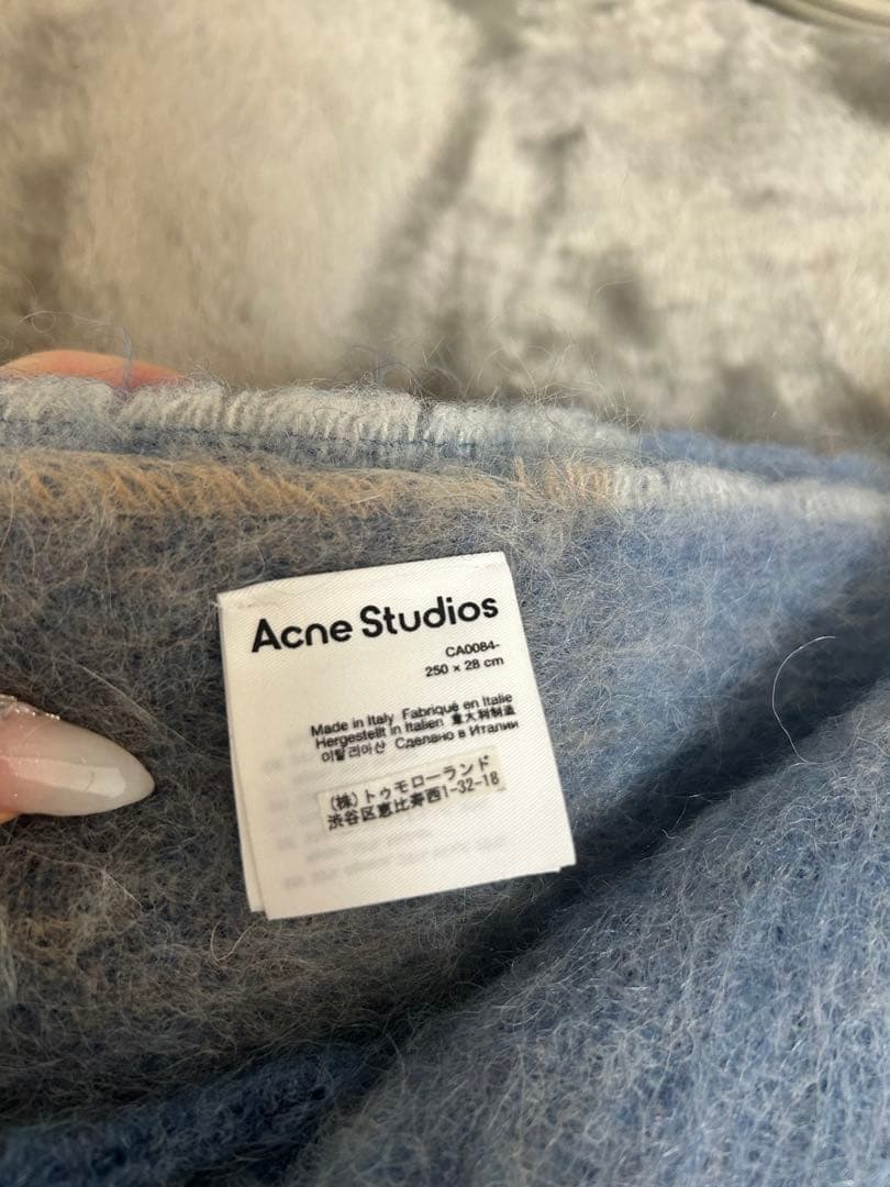 Acne Studios チェック柄マフラー 250x28cm
