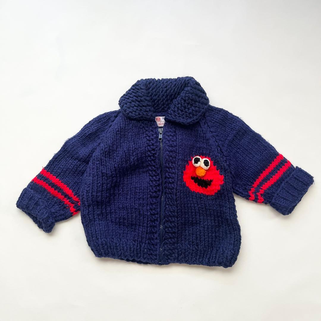 kids vintage 古着 エルモ カウチンニット カウチンセーター