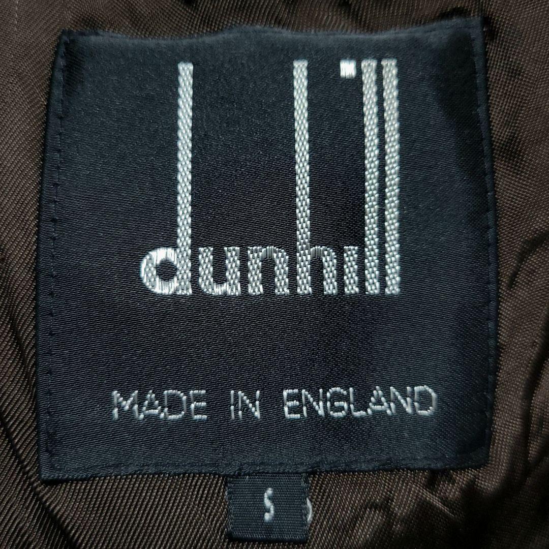 【希少 L相当】 dunhill　ウールジャケット チェック柄 エルボーパッチ