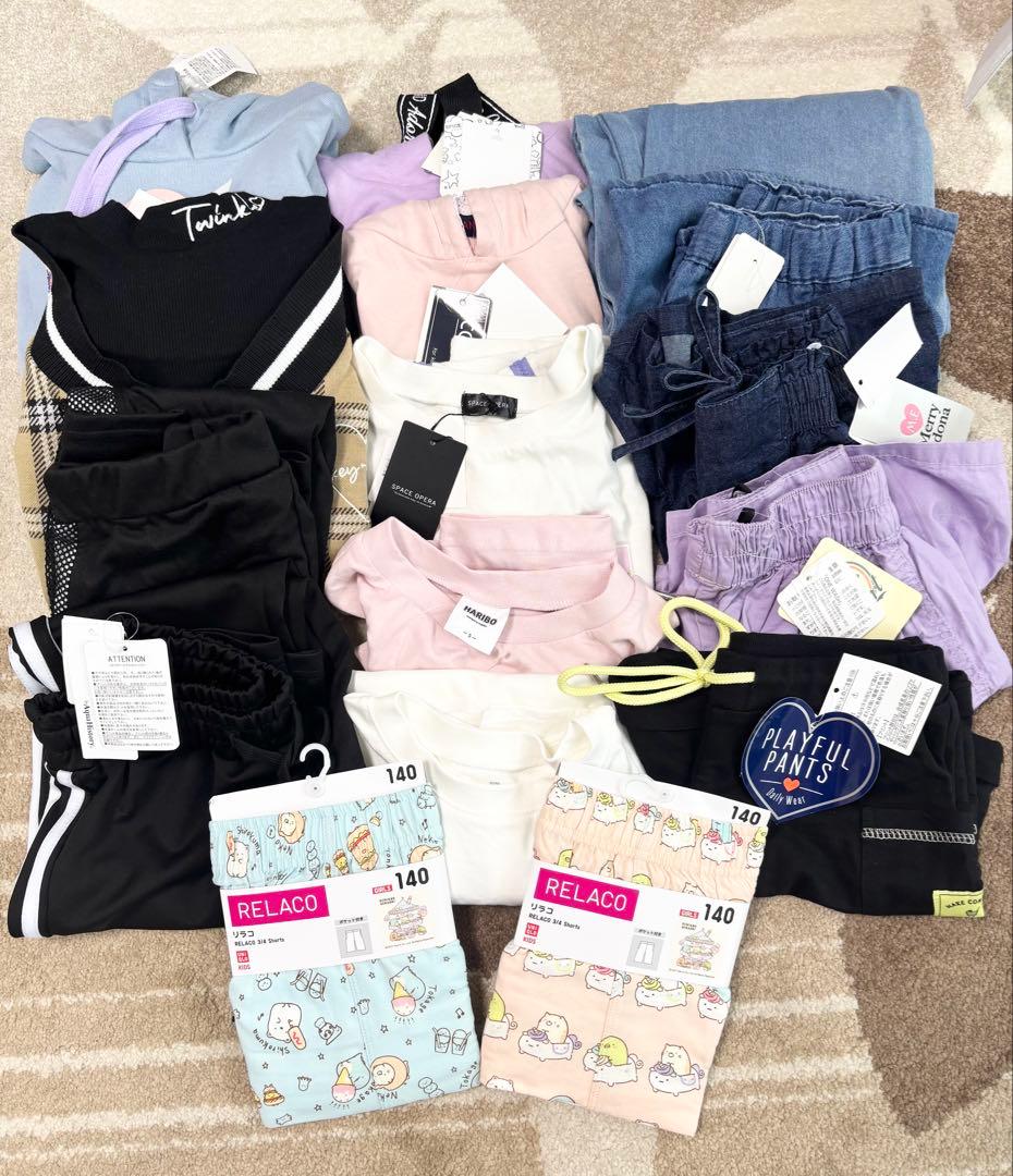 新品 タグ付き＋レピピ・ラブトキ 合計19着 子供服 まとめ売り　サイズ140