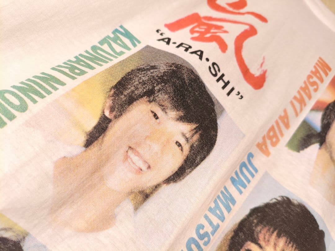 トップス 90s \"ARASHI\" Member Photo Print Tee