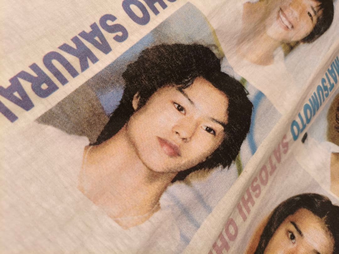 トップス 90s \"ARASHI\" Member Photo Print Tee