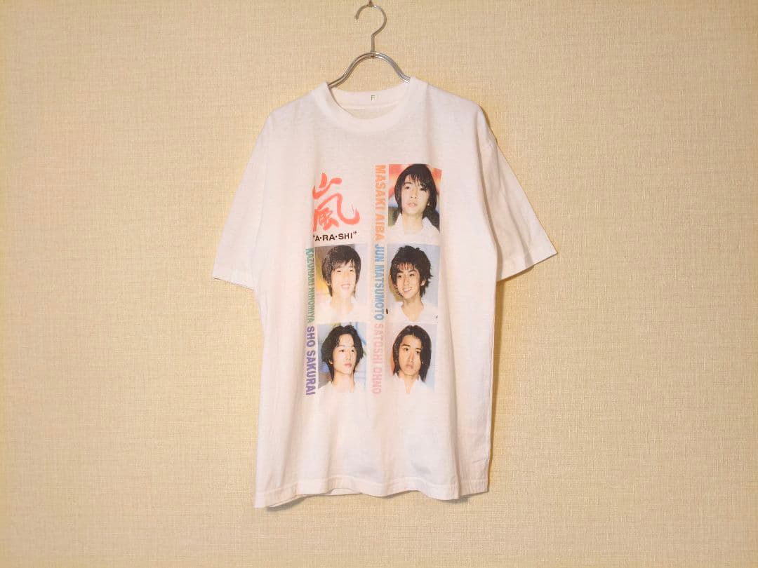 トップス 90s \"ARASHI\" Member Photo Print Tee