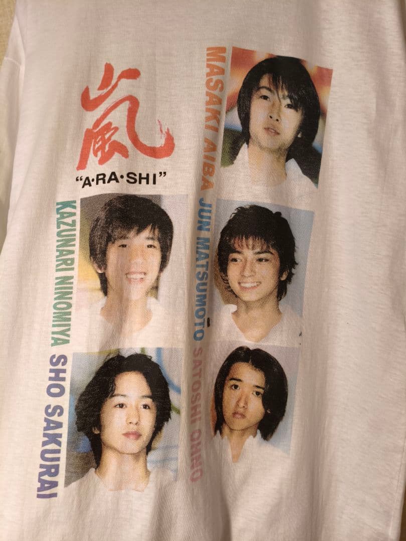 トップス 90s \"ARASHI\" Member Photo Print Tee