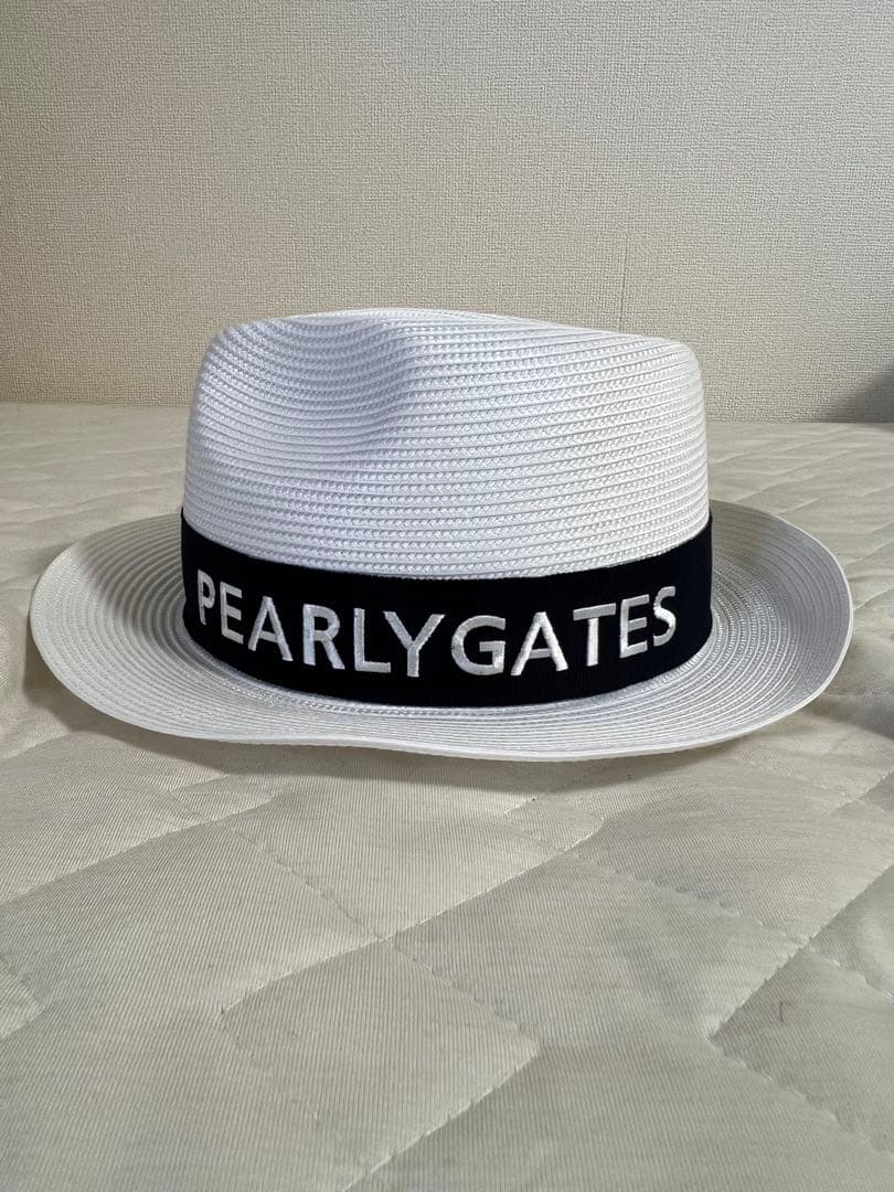 PEARLY GATES ストローハット ホワイト
