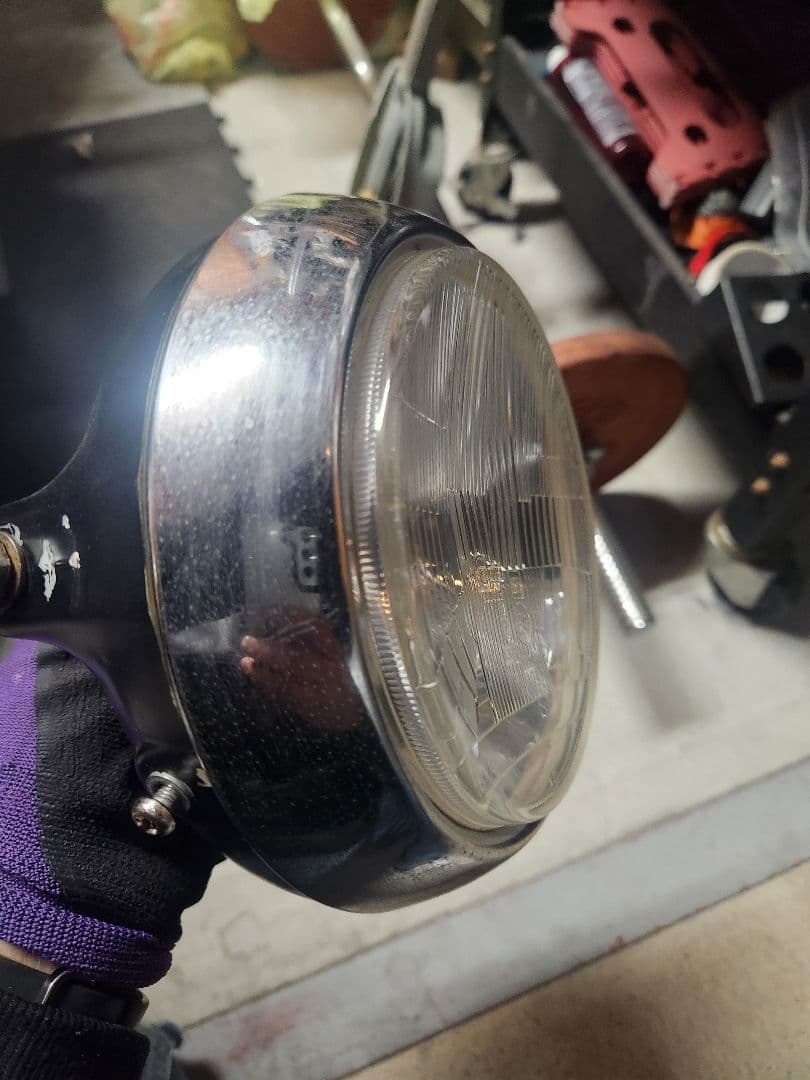 シビエ　凹みヘッドライト　CIBIE　ホークcb400fkh