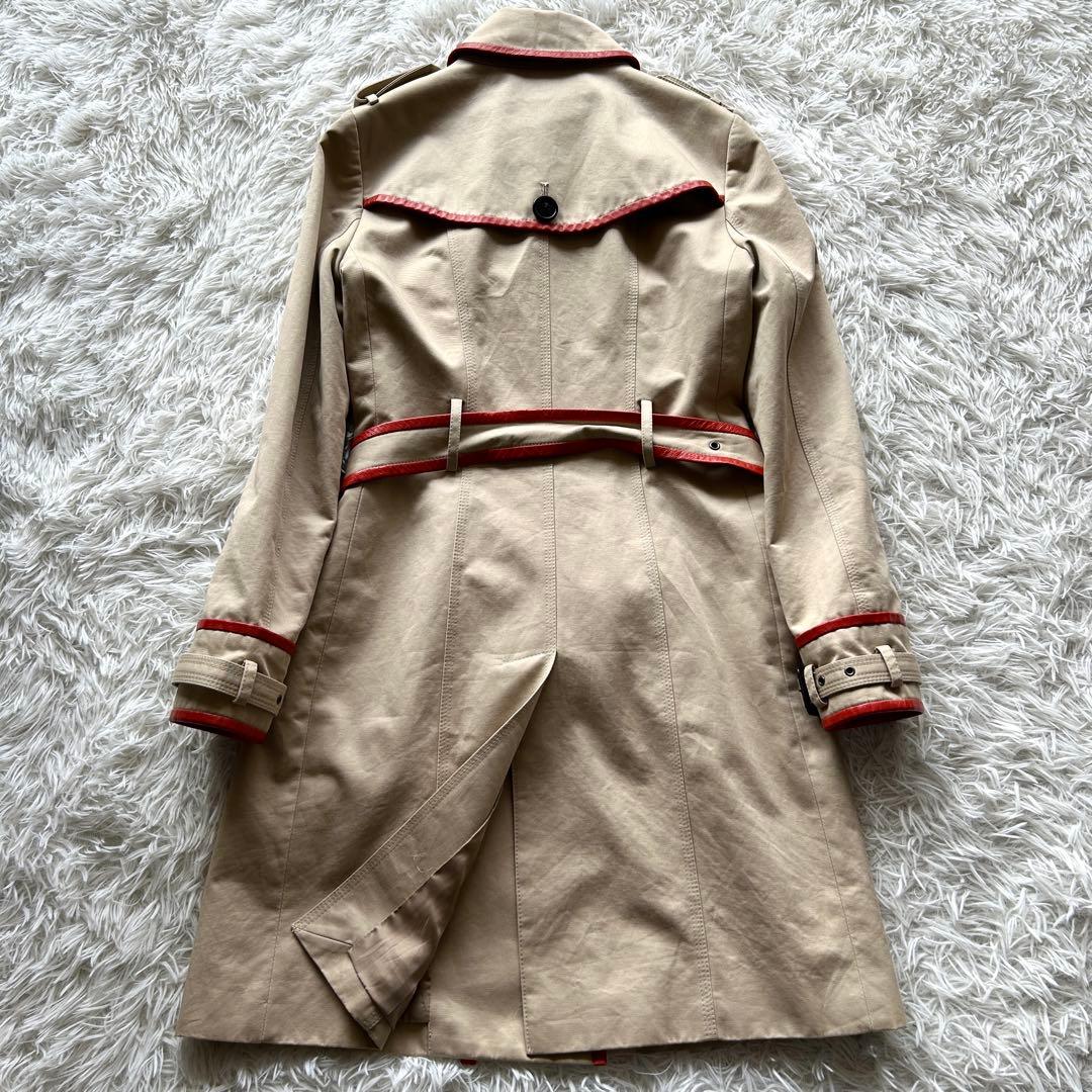 希少デザイン✨バーバリー　トレンチコート　レデー　ノバチェック ベージュ　L