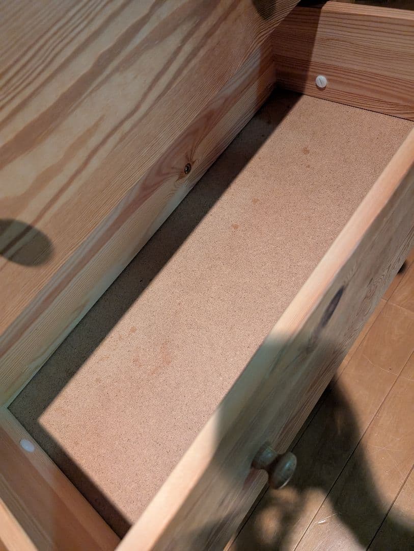 《送料込》イケア ラスト 3段チェスト タンス 無垢材 木製家具