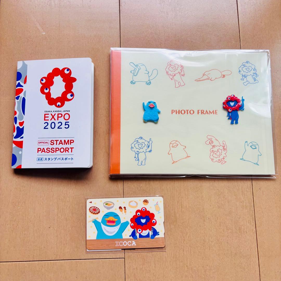 万博EXPO ICOCA フォトフレーム　ミャクミャク　スタンプパスポート　翔君