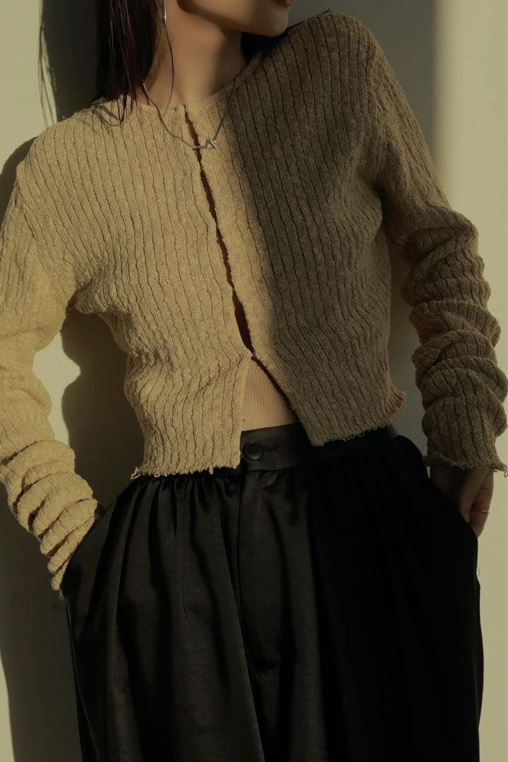 トップス louren loop knit cardigan