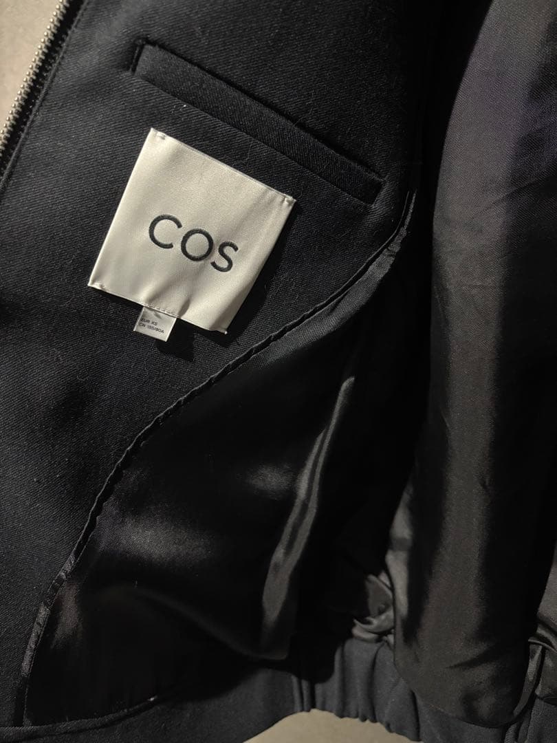 cos ウール混スタンドカラーブルゾン