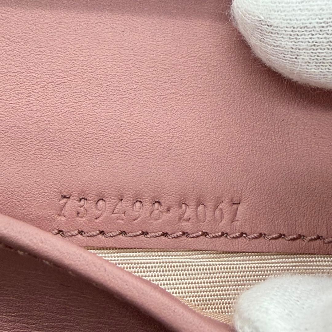 【美品】 GUCCI グッチ パイソンレザー マーモント 折り財布 w6