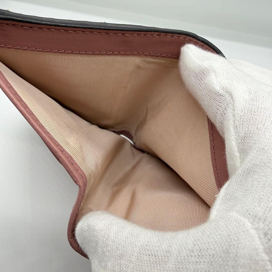 【美品】 GUCCI グッチ パイソンレザー マーモント 折り財布 w6