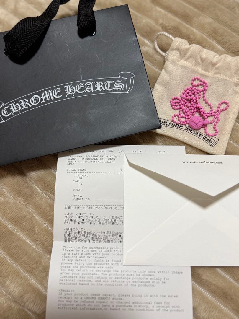 CHROME HEARTS ピンク ネックレス