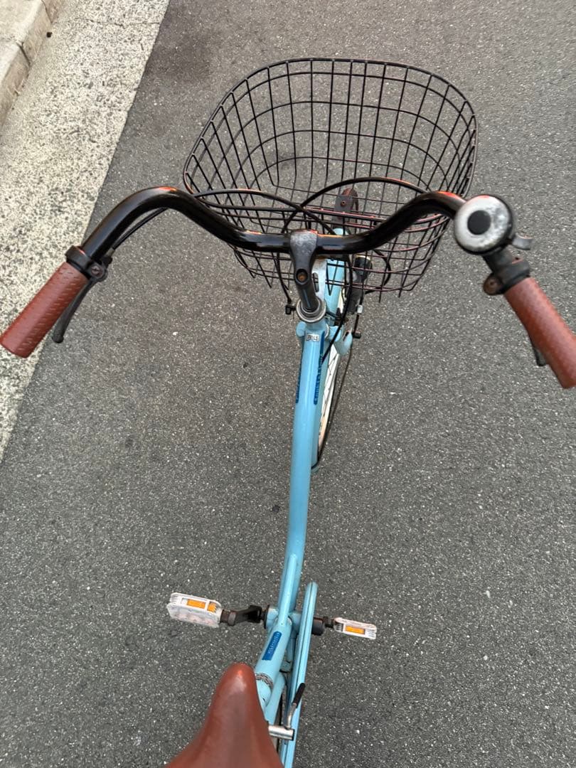 165 自転車 大阪市 【引取り限定】 26インチ ママチャリ カゴ大きい
