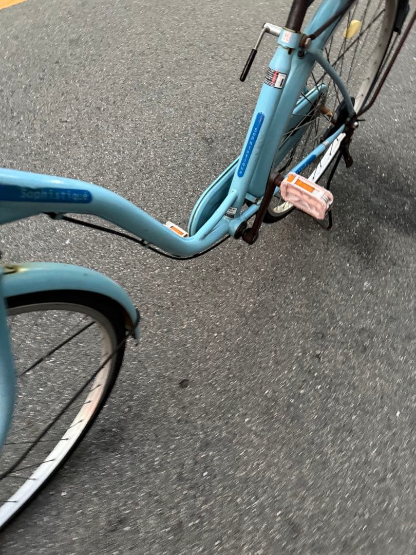 165 自転車 大阪市 【引取り限定】 26インチ ママチャリ カゴ大きい