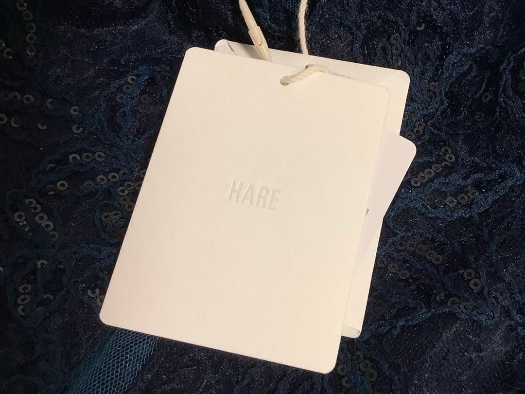 HARE flowerレースジャケット ブルー