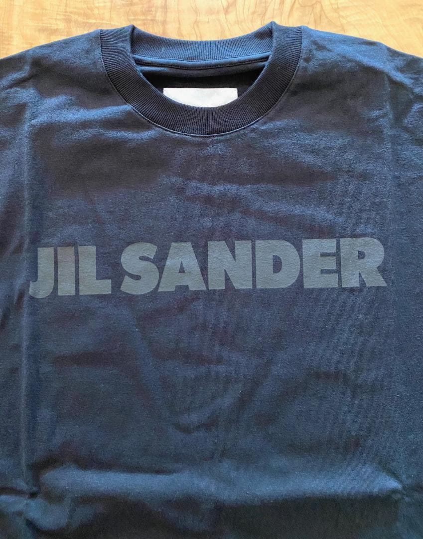 25AW【新品】JIL SANDER ジルサンダー ロゴ コットンTシャツ 黒L