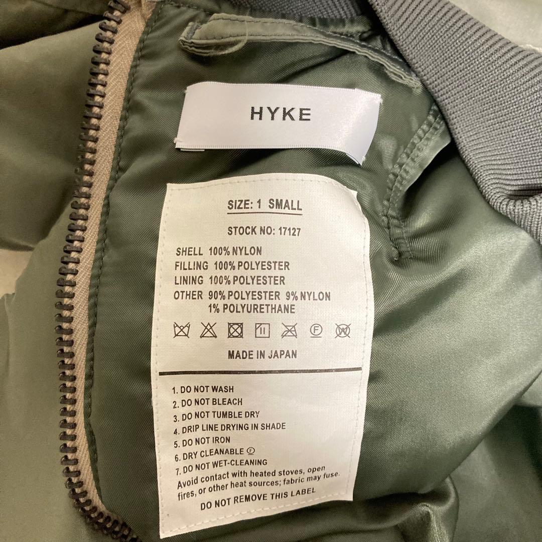 HYKE ハイク プルオーバー フライトボンバージャケット MA-1ミリタリー