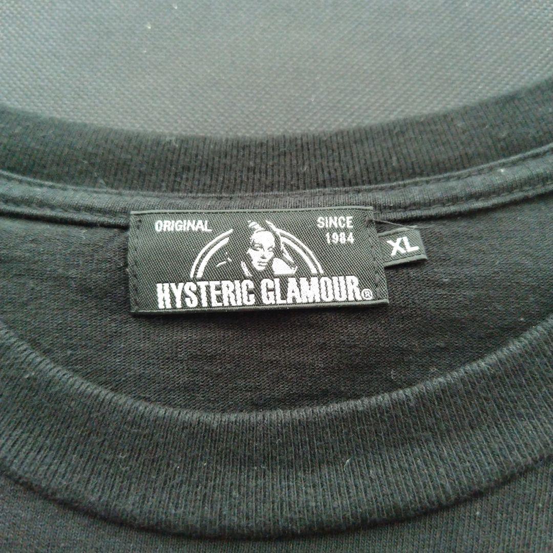 HYSTERIC GLAMOUR Tシャツ　XLサイズ　ブラック　ヒスガール
