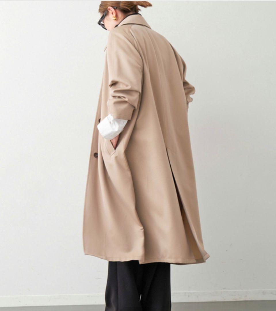美品 ミューズドゥーズィエムクラス ウールシルクギャバトレンチコート 25SS