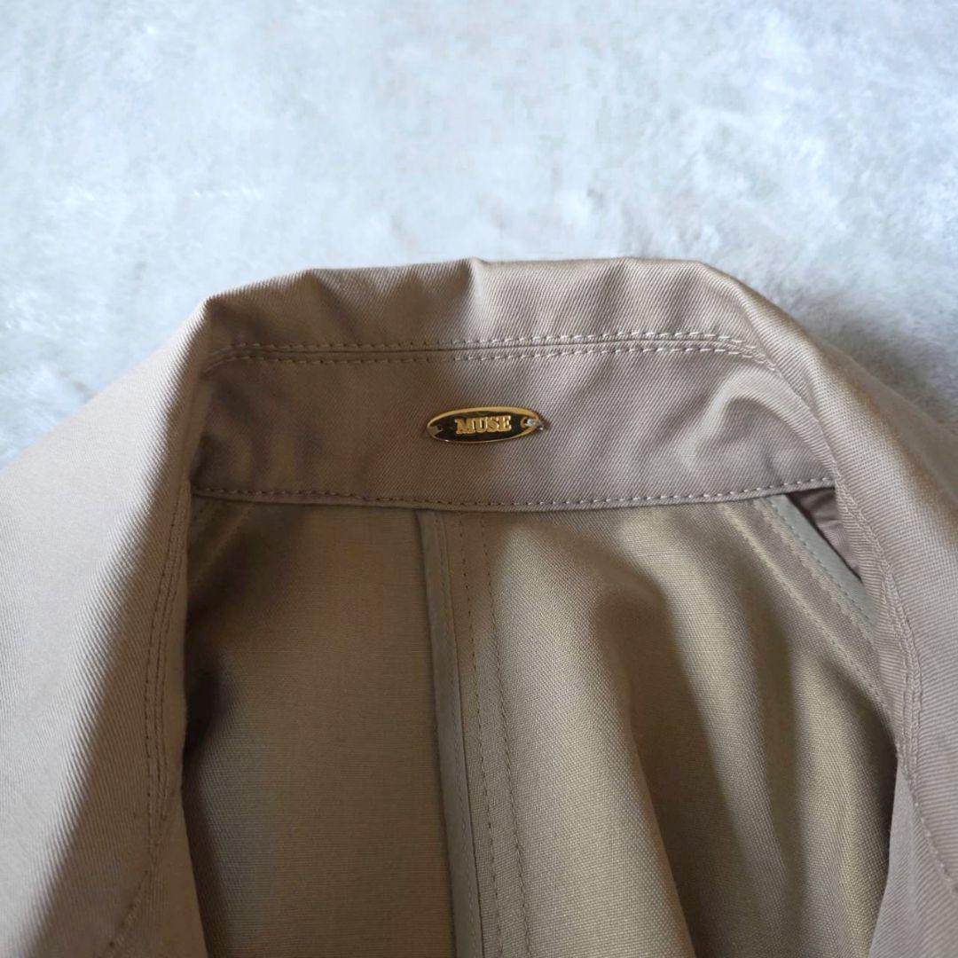 美品 ミューズドゥーズィエムクラス ウールシルクギャバトレンチコート 25SS
