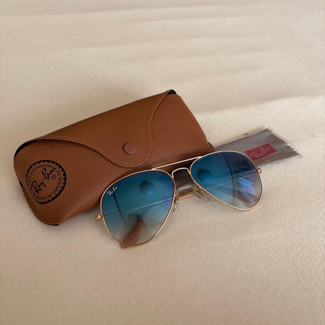 Ray-Ban ティアドロップ グラディエント サングラス