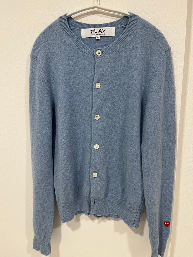 PLAY COMME des GARÇONS カーディガン XS ライトブルー