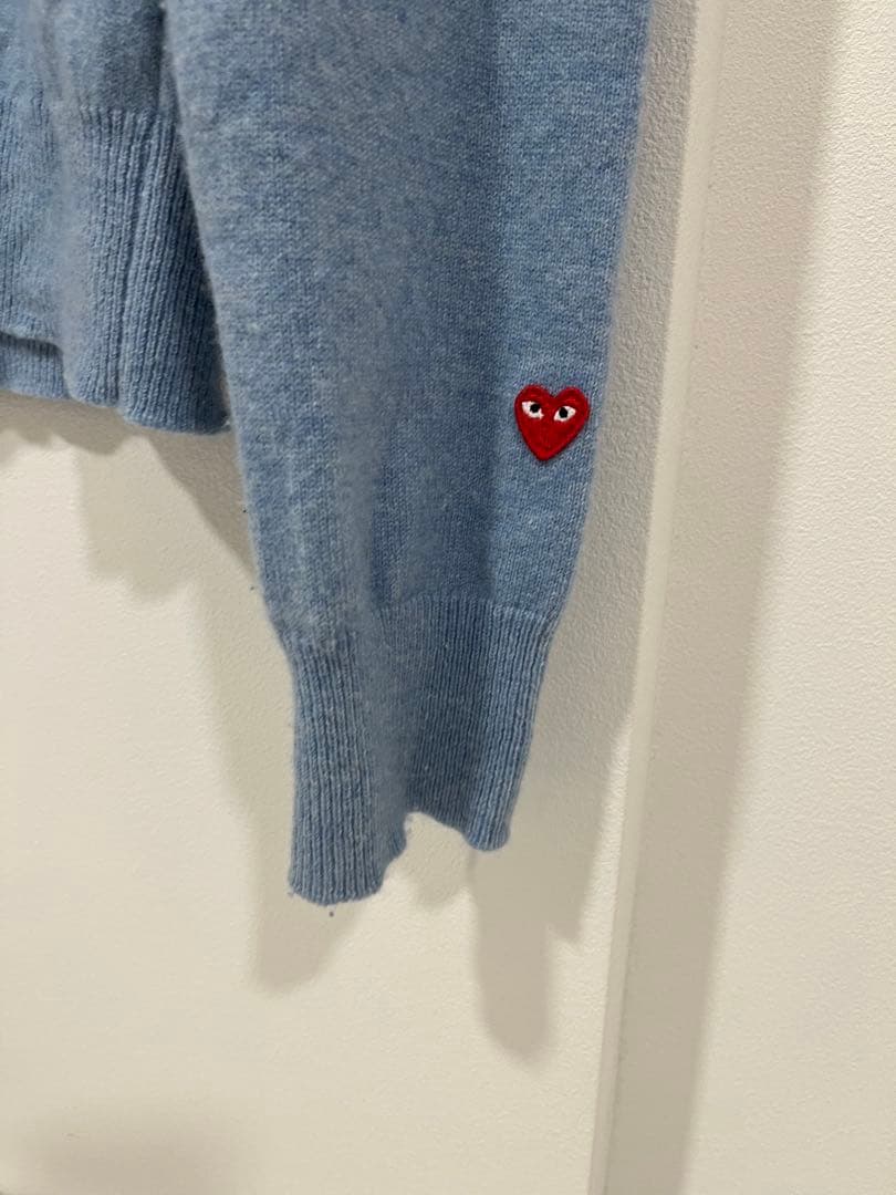 PLAY COMME des GARÇONS カーディガン XS ライトブルー