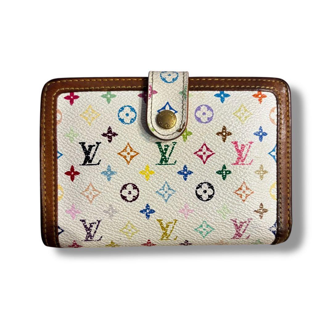 LOUIS VUITTON ルイヴィトン がま口 マルチカラー 2つ折り財布