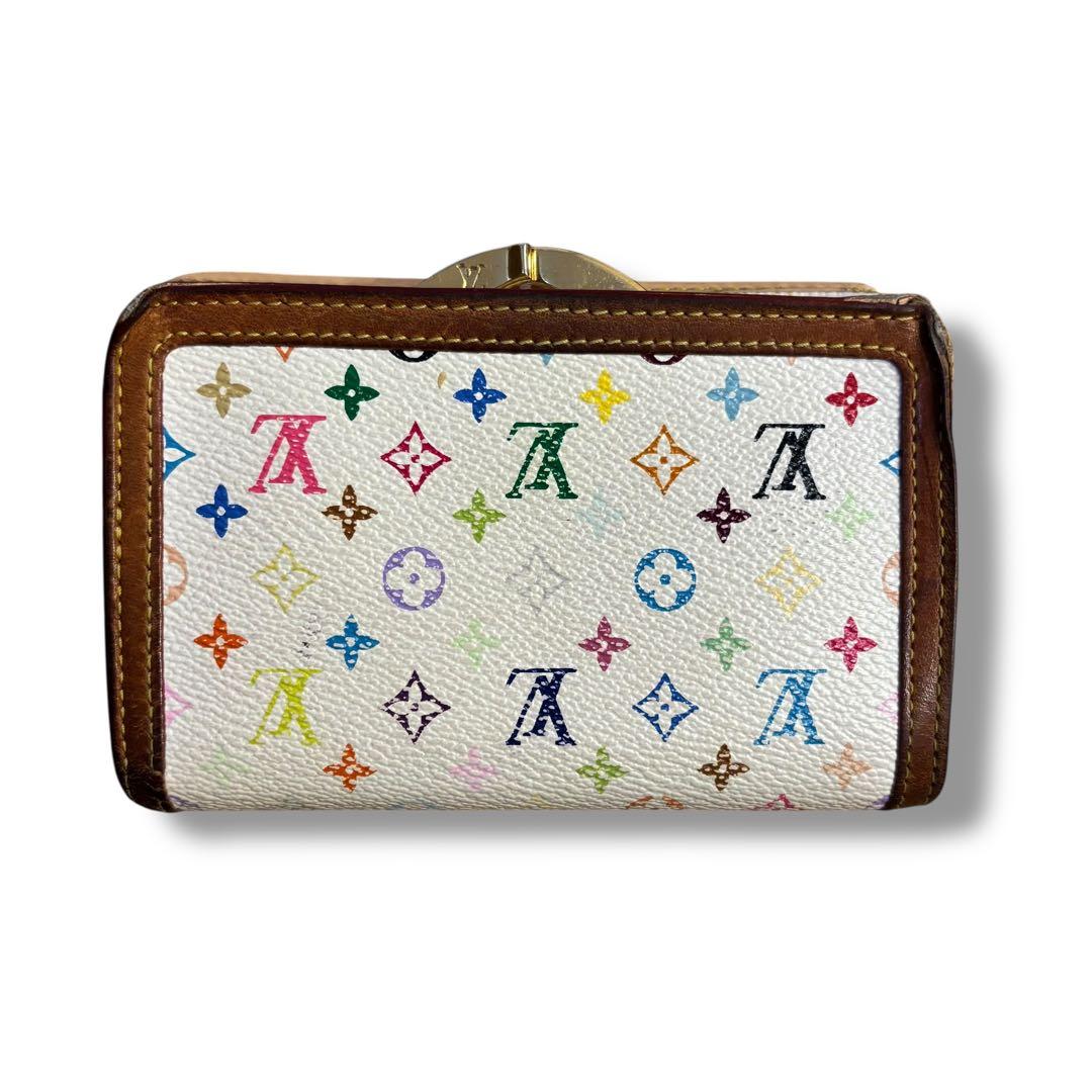 LOUIS VUITTON ルイヴィトン がま口 マルチカラー 2つ折り財布