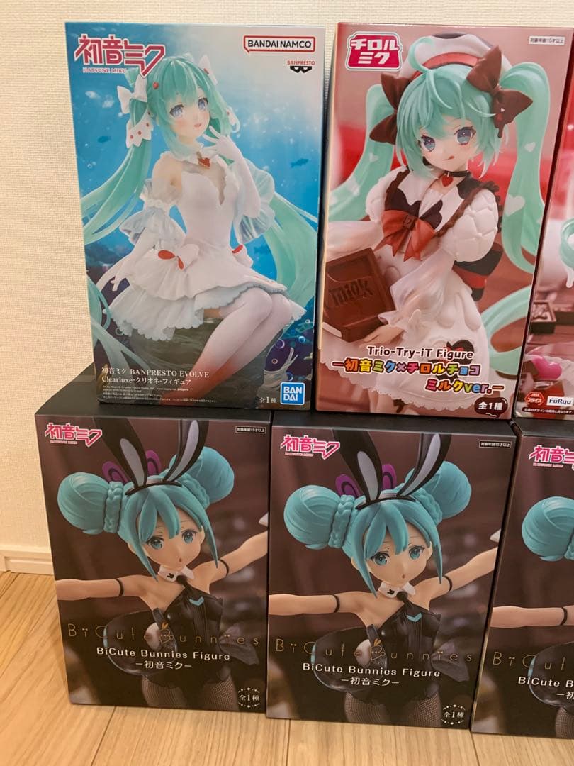 初音ミク　フィギュア　おまとめ　桜ミク　チロル　バニー　クリオネ