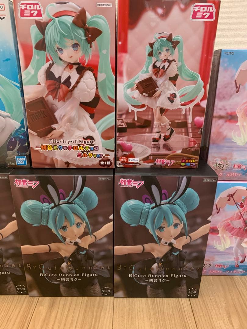 初音ミク　フィギュア　おまとめ　桜ミク　チロル　バニー　クリオネ