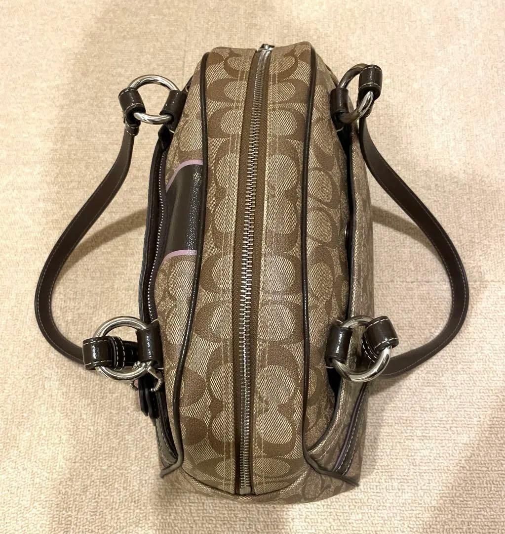 超美品　COACH コーチ コーチ サッチェル ボストンバッグ シグネチャー