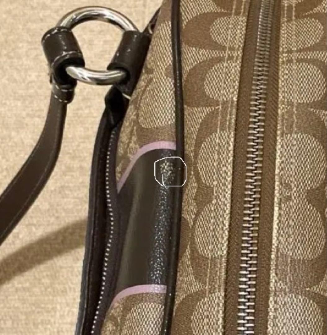 超美品　COACH コーチ コーチ サッチェル ボストンバッグ シグネチャー