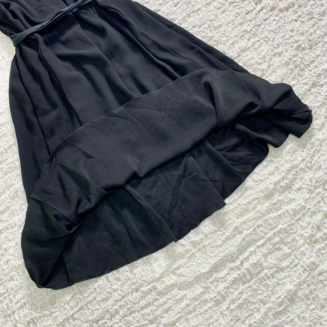 美品　PRADA プラダ　リボン　フレアワンピース　ワンピース　ドレス