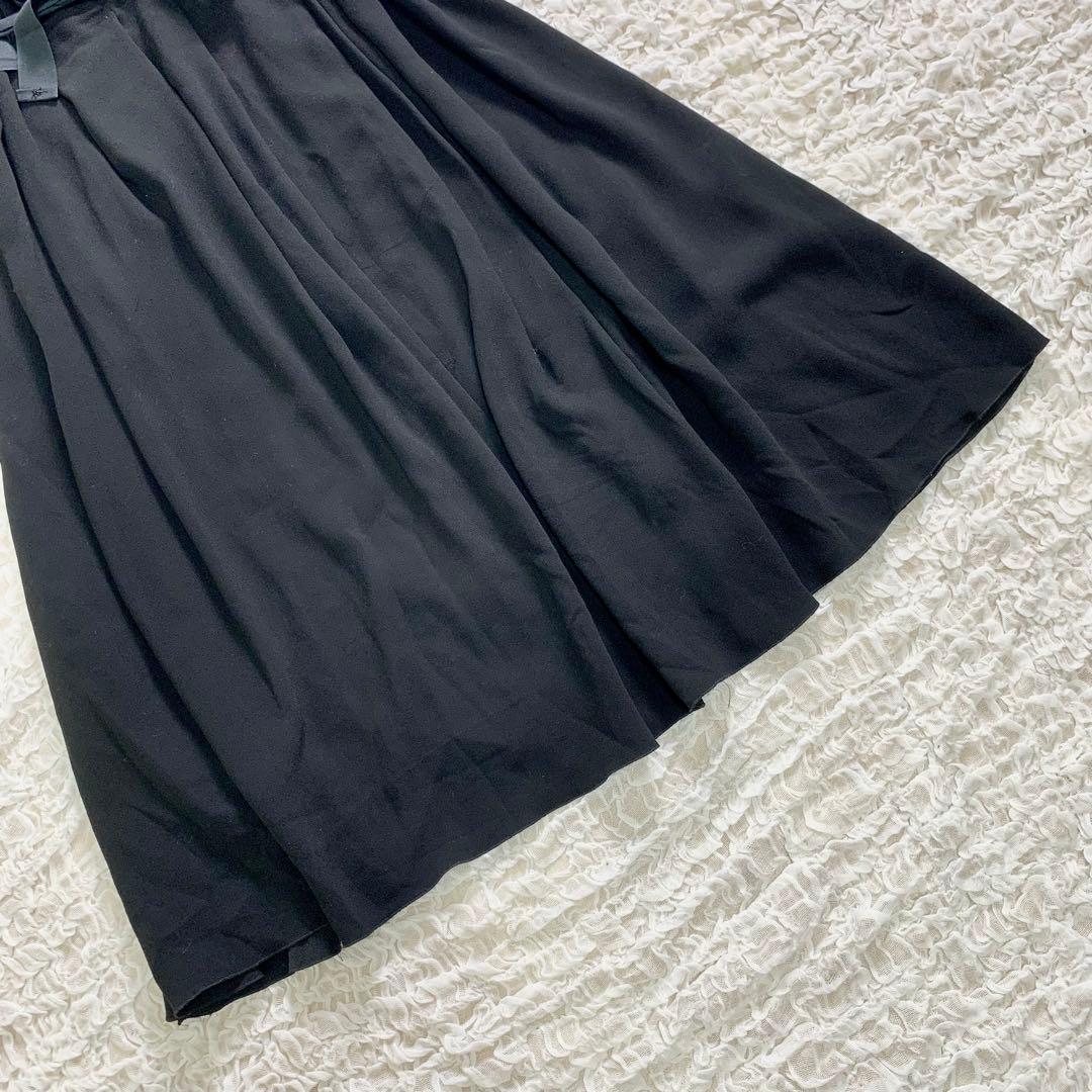美品　PRADA プラダ　リボン　フレアワンピース　ワンピース　ドレス