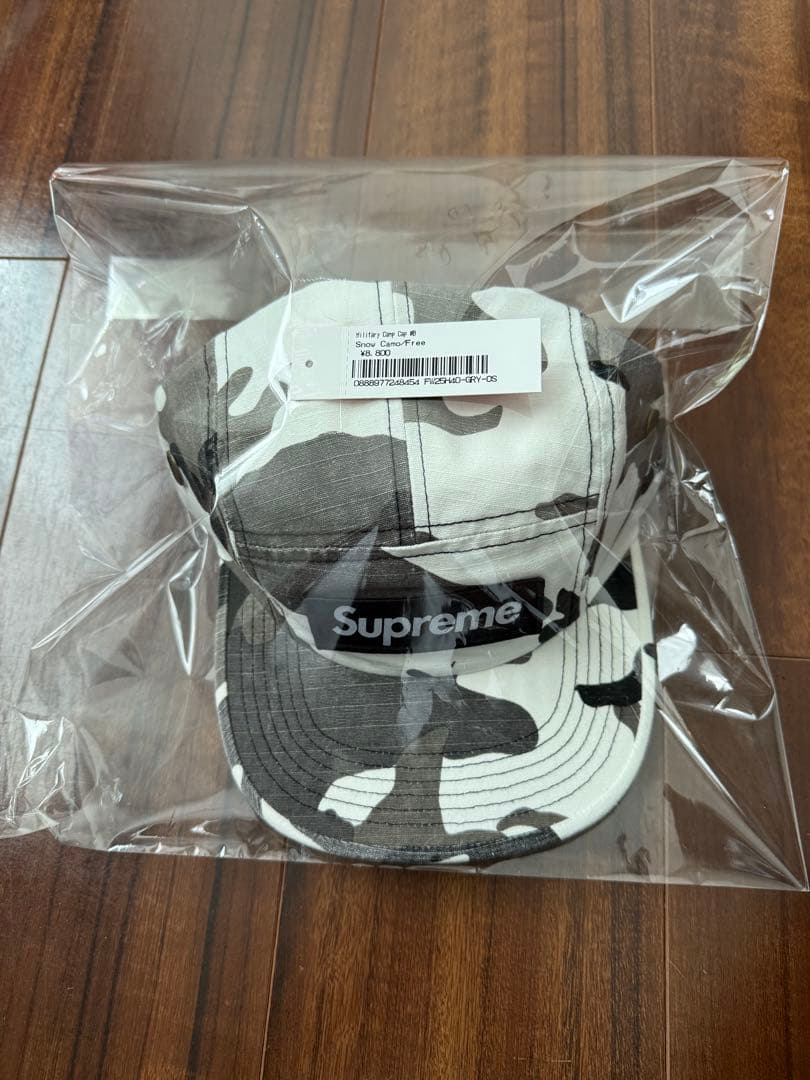 新品 Supreme Millitary Camp Cap スノーカモ