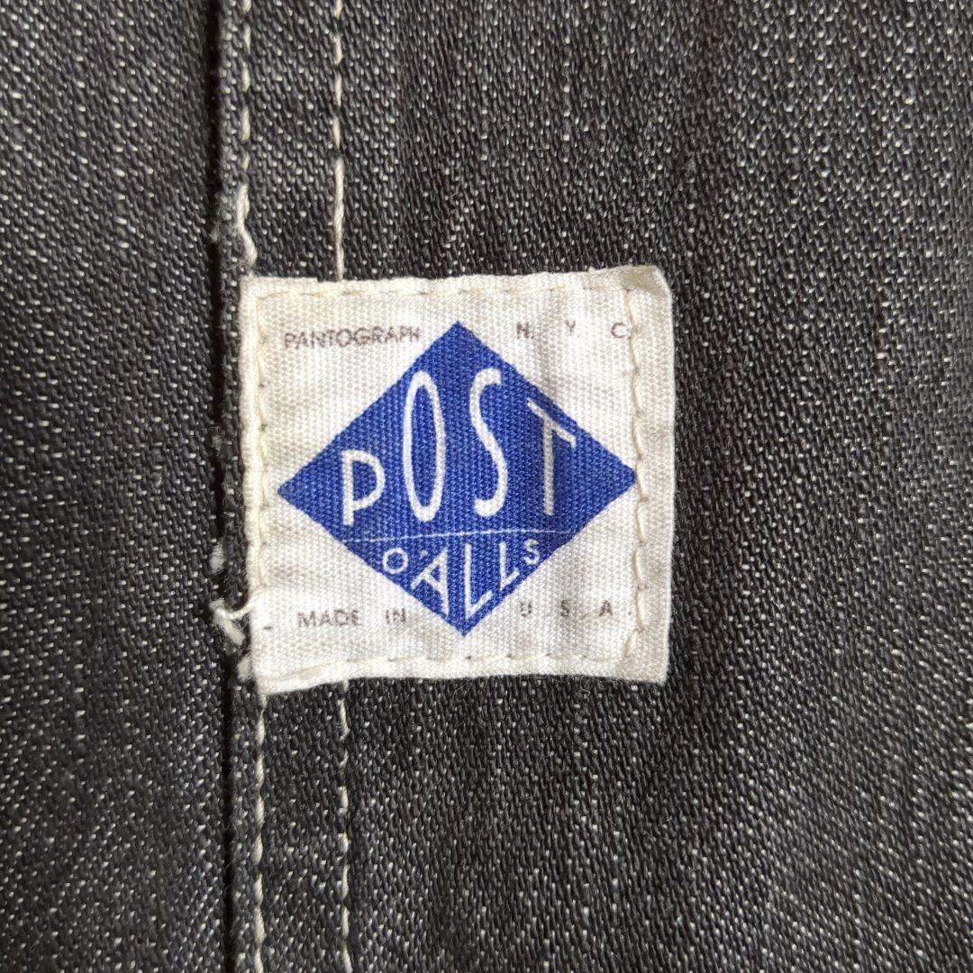 POST OVERALLS リジットデニムカバーオール 90s初期タグ　USA製